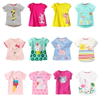 

Kids Girl T Shirt Summer Baby Cotton Tops Toddler Tees Clothes Children Clothing Cartoon T-shirts Short Sleeve Casual Wear 2020