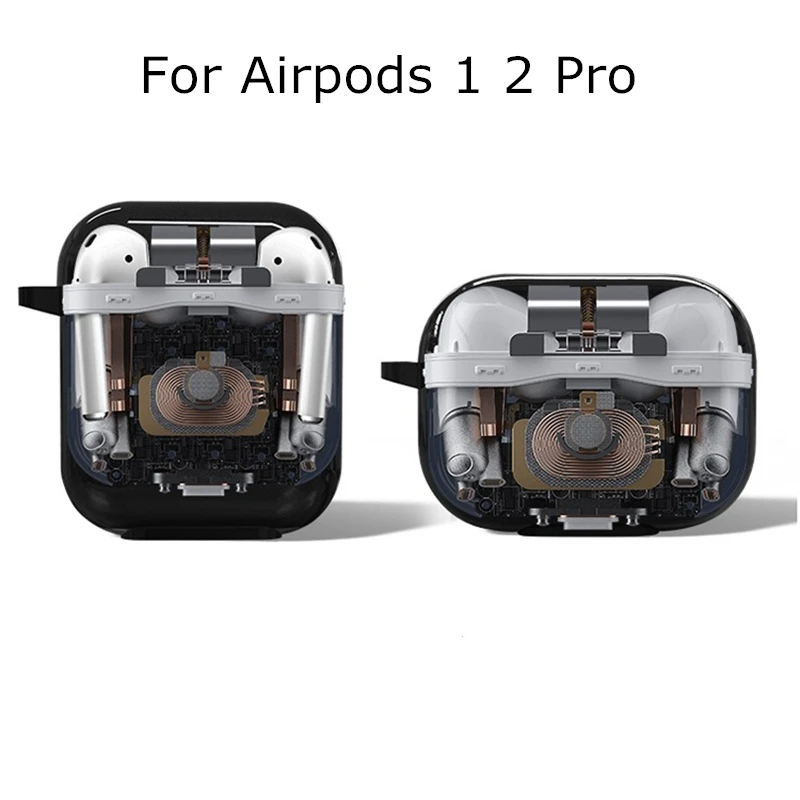 Мягкий силиконовый чехол для apple Airpods 1 2 Pro Забавный с механической структурой