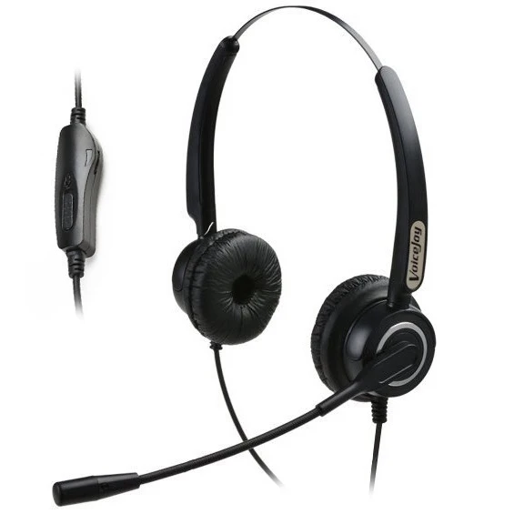 Громкость и выключение звука гарнитура для колл-центра Офисная с 4-контактным