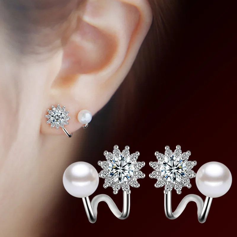

Earrings wholesale zircon set with diamonds six-pointed starlight Female silver-plated earrings Korean version of earrings