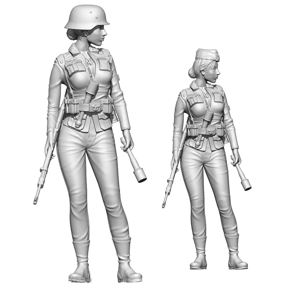 Набор для гаража Wong Work неокрашенный в масштабе 1/18 из смолы красавица 2 головы