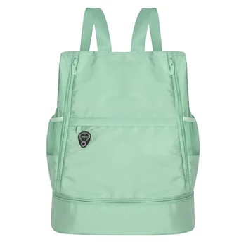 

Zipper Shoe Position Yoga Solid Fitness Casual Water Bag Adjustable Strap Sports Backpack Large Capacity Soft Dry Wet Separation