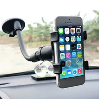 Universal 360 Cell Phone Stands Car Rearview Mirror Support Phone Holders Flexible Adjustable Lazy Home Bracket