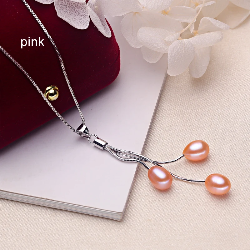 ZHBORUINI, модное жемчужное ожерелье, Жемчужное ювелирное изделие, разноцветный натуральный жемчуг, подвеска, 925 пробы, Серебряное ювелирное изделие для женщин, подарок