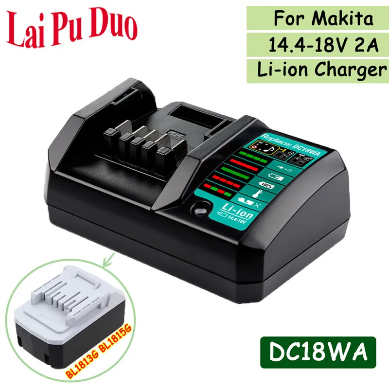 For Makita BL1815G G Series Battery BL1813G 18V 4Ah -2Ah BL1820G HP457D  198186-3