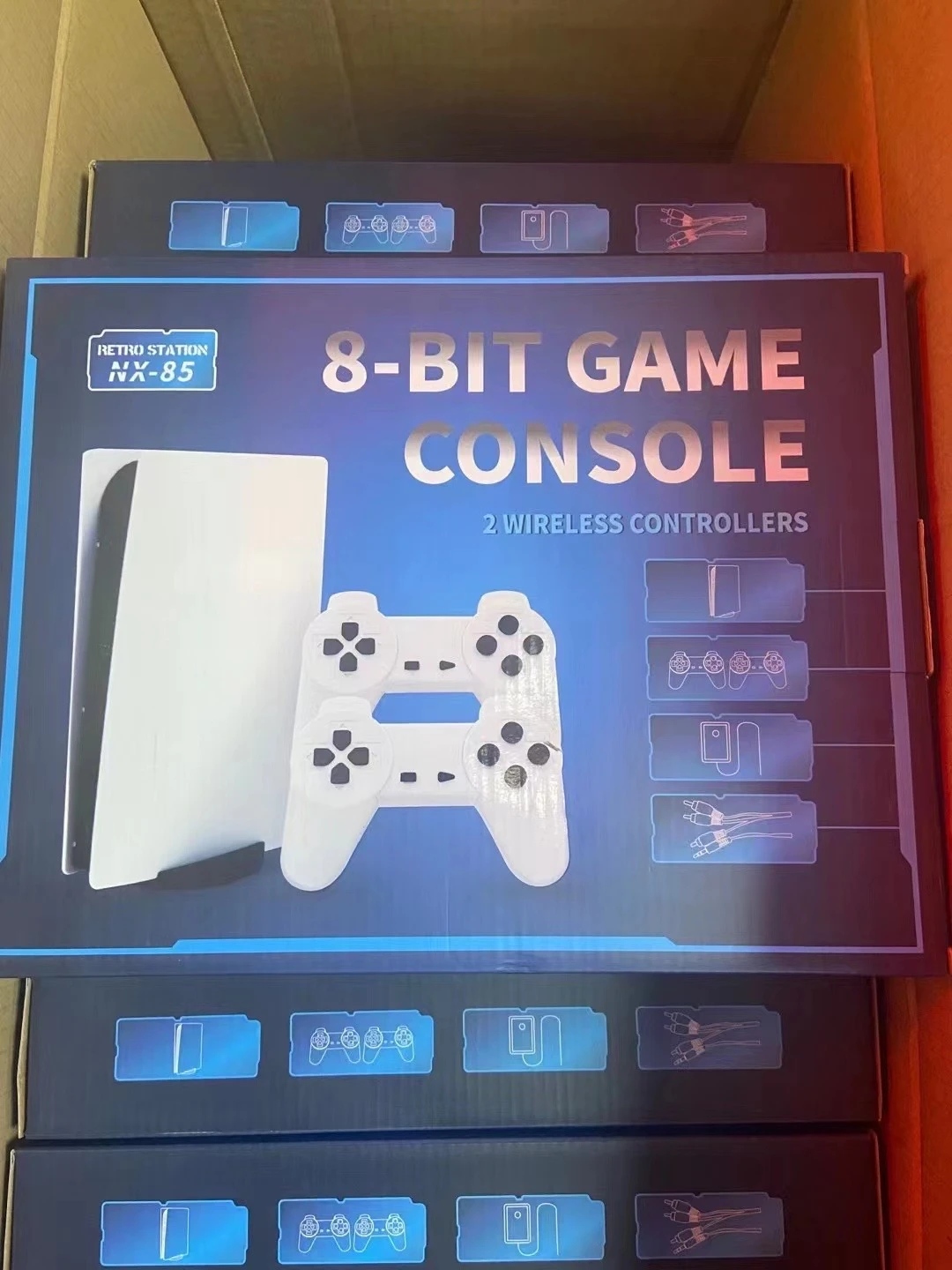 NX-85 TV Game Console 8Bit Retro Consola Video Juegos 200 Classic Games Built-In GS5 Station wireless Handheld Gamepad AV Output