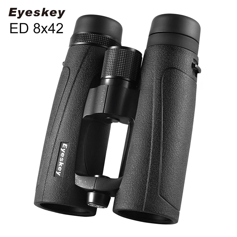 Водонепроницаемый бинокль с зумом ED Glass 8X42 Eyeskey Bak4 Prism Optics мощный телескоп для