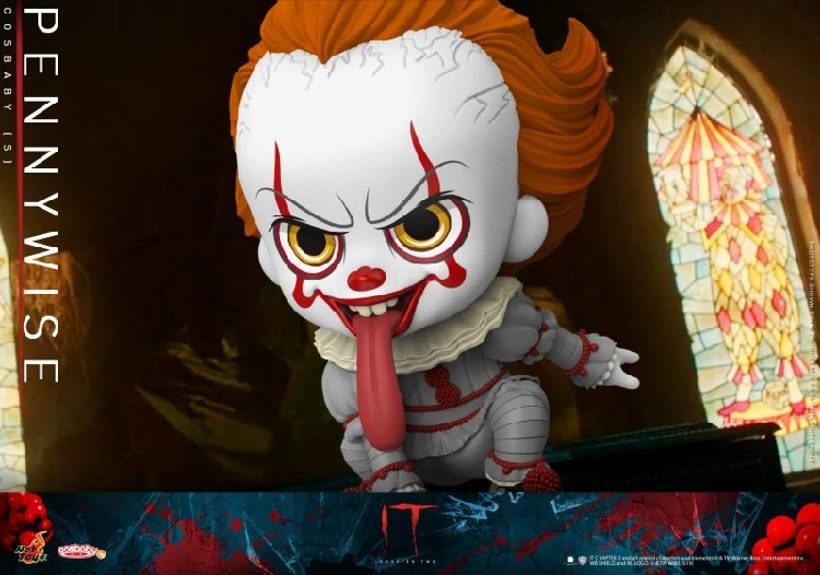 Горячие игрушки, 11 см, мини-фигурка, он, две части, Стивен Кинг, злой Джокер, клоун, Penywise, COSB684, COSB685, COSB686