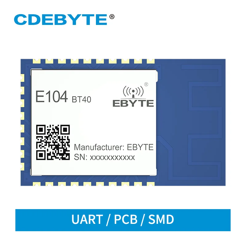 E104 Bt40 Ble4 2 Spp3 0 シリアルポートにデュアルモードの Bluetooth スレーブモジュールの低消費電力でコマンド 3dbm Uart Pcb アンテナ Fixed Wireless Terminals Aliexpress