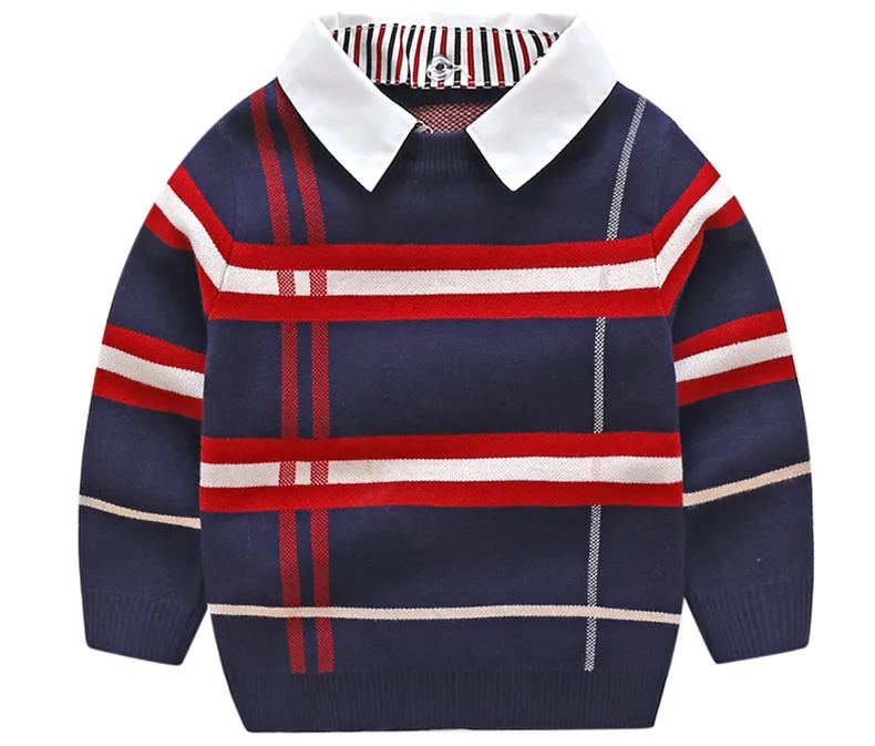 Kung Fu Ant New Arrival Casual Autumn Boys Sweaters for Boys O-Neck Or Turn-Down Cotton Knitted Kids Clothes Tops