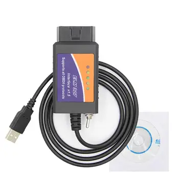 

OBD2 USB Device ELM327 Compatible Interface with HS-CAN/MS-CAN Switch for Forscan Focus Mazda Ford ELMconfig OBD2 Scanner