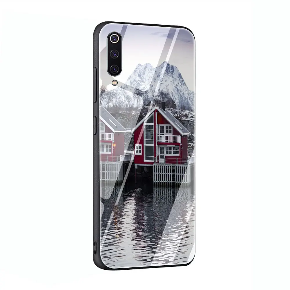 Норвегия дом закаленное Стекло крышка чехол для xiao Mi 8 Lite A1 A2 9 Redmi Note 5 6 7 Pro 6A 4X F1 - Цвет: G1