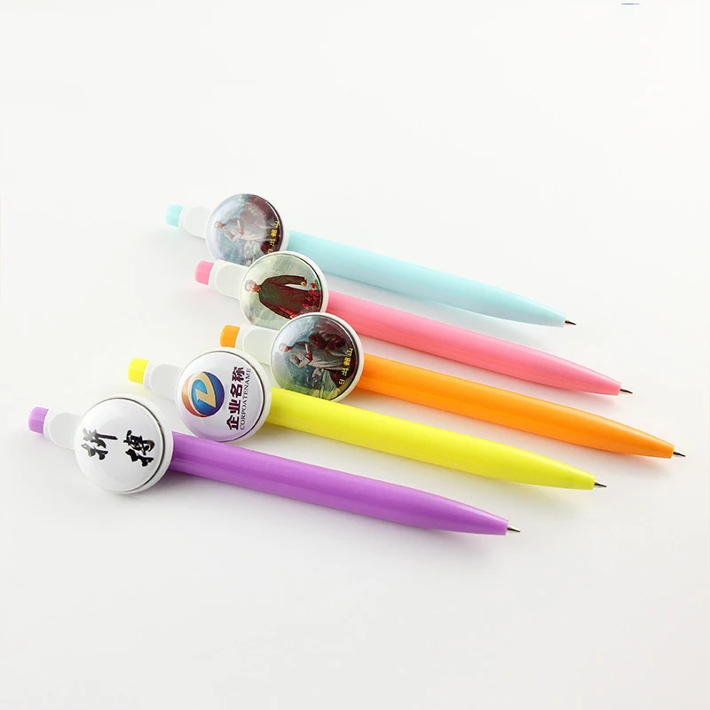 50 Sets Ball Pen WITHOUT NO 1" 25mm Flat Metal Button Badge NEW Pro All Steel Button Maker Metal back Button Supplies Materials 4
