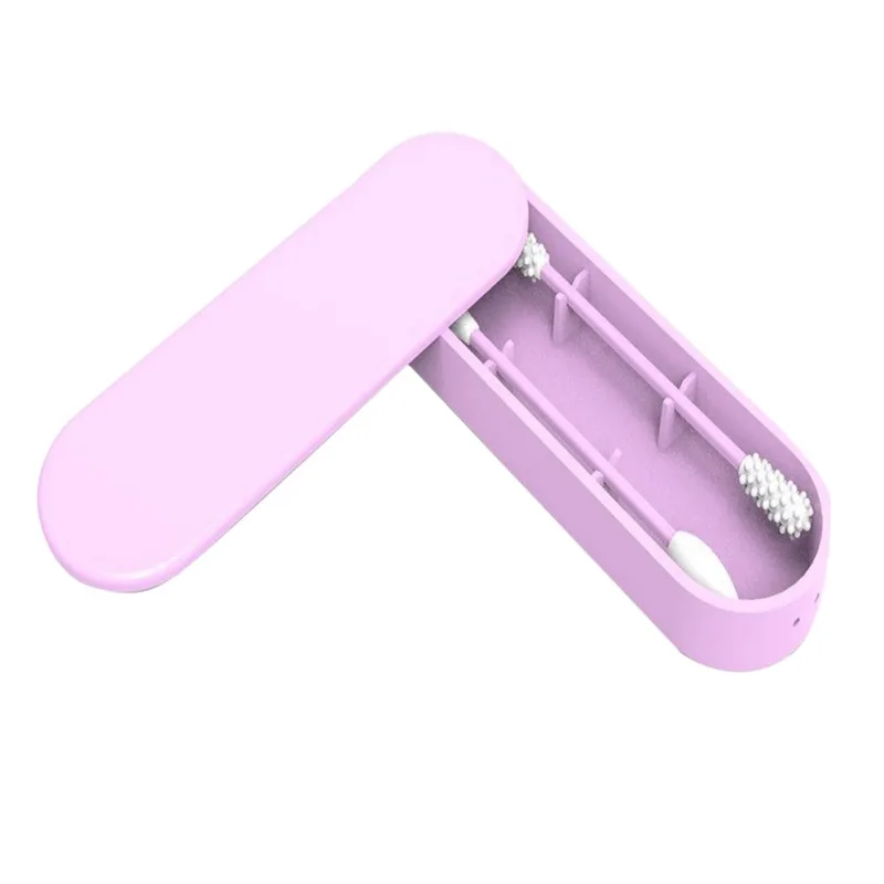 

Reusable Cotton Swab Ear Cleaning Cosmetic Silicone Buds Swabs Recycling Using A Cotton Double-headed Ear Stick