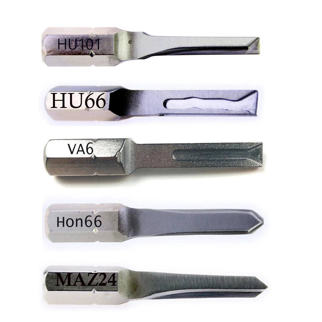 5PCS Strong Key for CarHU66 HU101 MAZ24  VA6 HON66 Power Key Locksmith Tools for CarCar Repair Tools Pick Tool Key