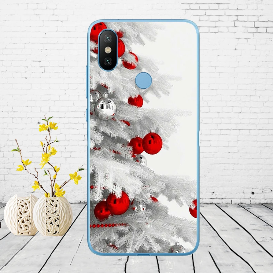 308DD счастливый новогодняя елка; Снег Мягкий силиконовый чехол для Xiao mi Red mi 6 6a mi 8 a2 lite note 5 6 pro 7 Case