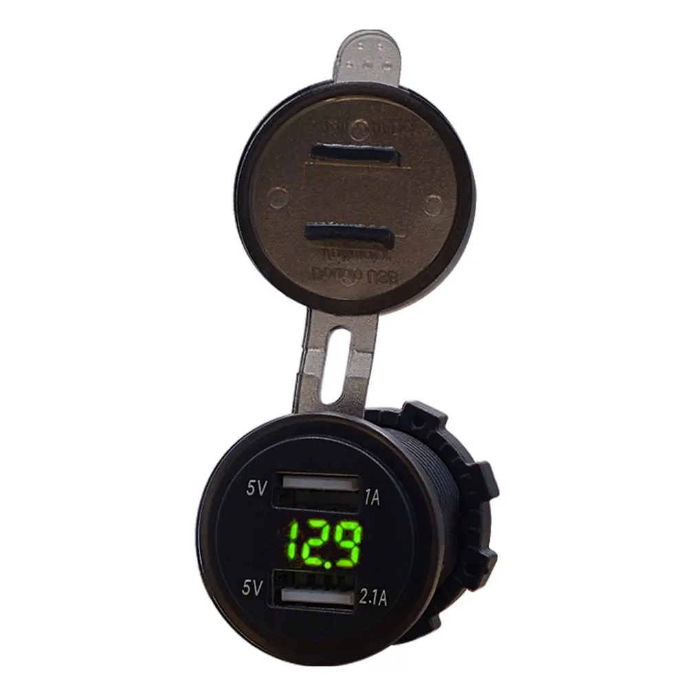 

Universal Car Charger 3.1A Dual USB Vehicle Phone Charger DC12V-24V Waterproof Charger Power Socket for iPad For iPhone