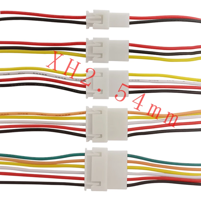 5/10Pairs Micro JST XH 2,54 2P 3P 4P 5P 6Pin Männlich Weiblich Stecker buchse Stecker Mit Draht 26AWG 200mm Batterie Ladekabel – Detail 1