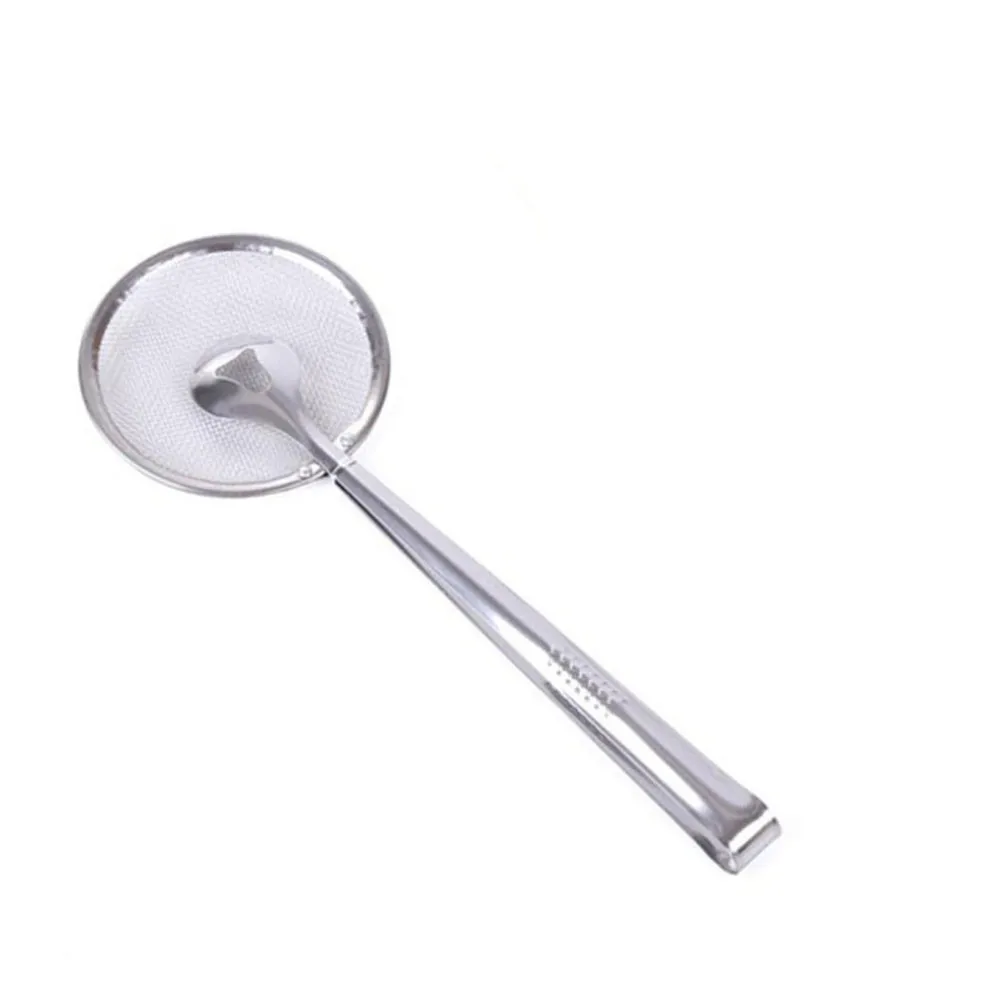 New Multi-functional Stainless Steel Clamp Strainer Filter Spoon With Clip Food Oil-Frying Salad BBQ Filter Kitchen Supplies New Multi-functional Stainless Steel Clamp Strainer Filter Spoon With Clip Food Oil-Frying Salad BBQ Filter Kitchen Supplies
