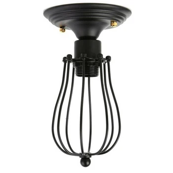 

Black Light Shade Industrial Vintage Ceiling Pendant Bulb Cage Wall Mounted
