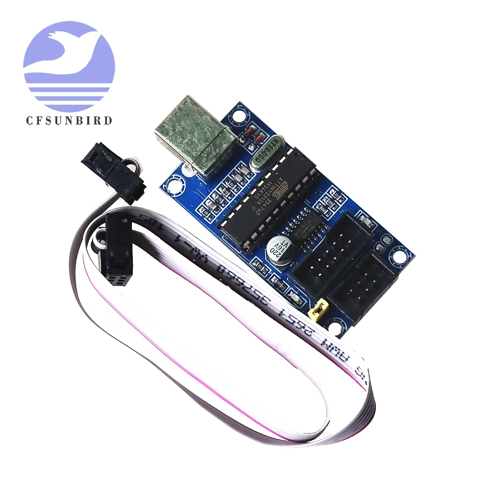 Загрузчик USBTiny USBtinyISP AVR ISP программатор для Arduino UNO R3 Meag2560 с 10-контактным кабелем