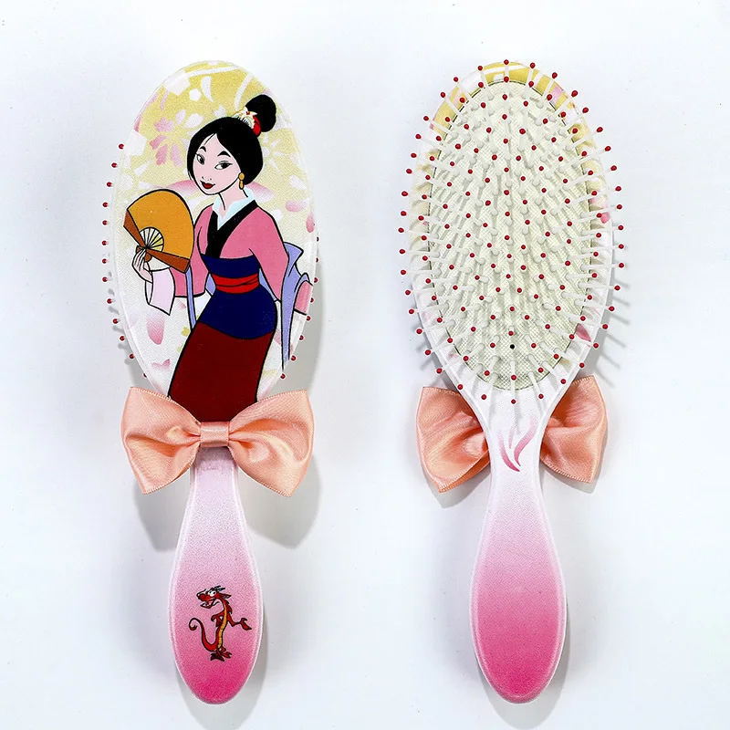 1Piece Princess Plastic Gradient Comb Princess Series Hair Brush Hair Care Baby Girl Comb Toy Disney
