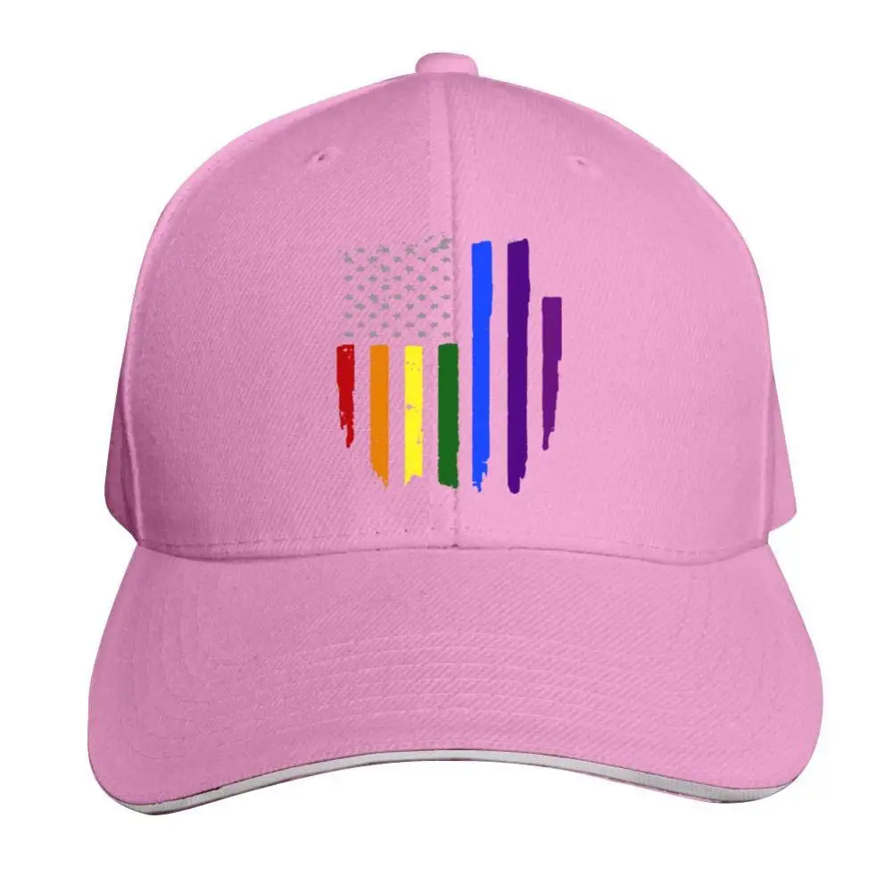 Геи ЛГБТ гордость Радужный Флаг Регулируемый Бейсбол Кепки s Винтаж сэндвич шляпа сэндвич Кепки остроконечная Кепка-тракер папа Шапки