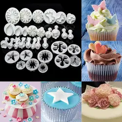 Sugarcraft – outils de décoration de gâteaux, outils de Fondant, emporte pièces, moule à biscuits, ensemble de fleurs, accessoires de cuisson, 33 pièces 