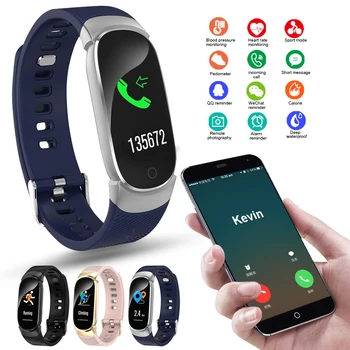 

QW16 Smart Watch New Sports Fitness Activity Heart Rate Tracker Blood Pressure Smart Watch Android Smartband Feminino Relogio