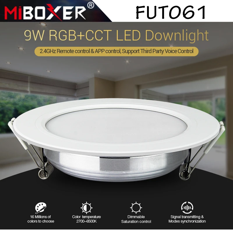 MiBoxer 6W 9W 12W 15W 18W 25W RGB+CCT LED Downlight Ceiling Spotlight FUT060 061 062 FUT063 FUT064 FUT065 FUT066 FUT068 FUT069 down lights led