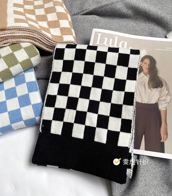 Christmas Pure Cotton Lady Big Shawl Imitation Cashmere Scarf Soft Skin-friendly Thickening Warm Letter Printing Shawl Scarf 7