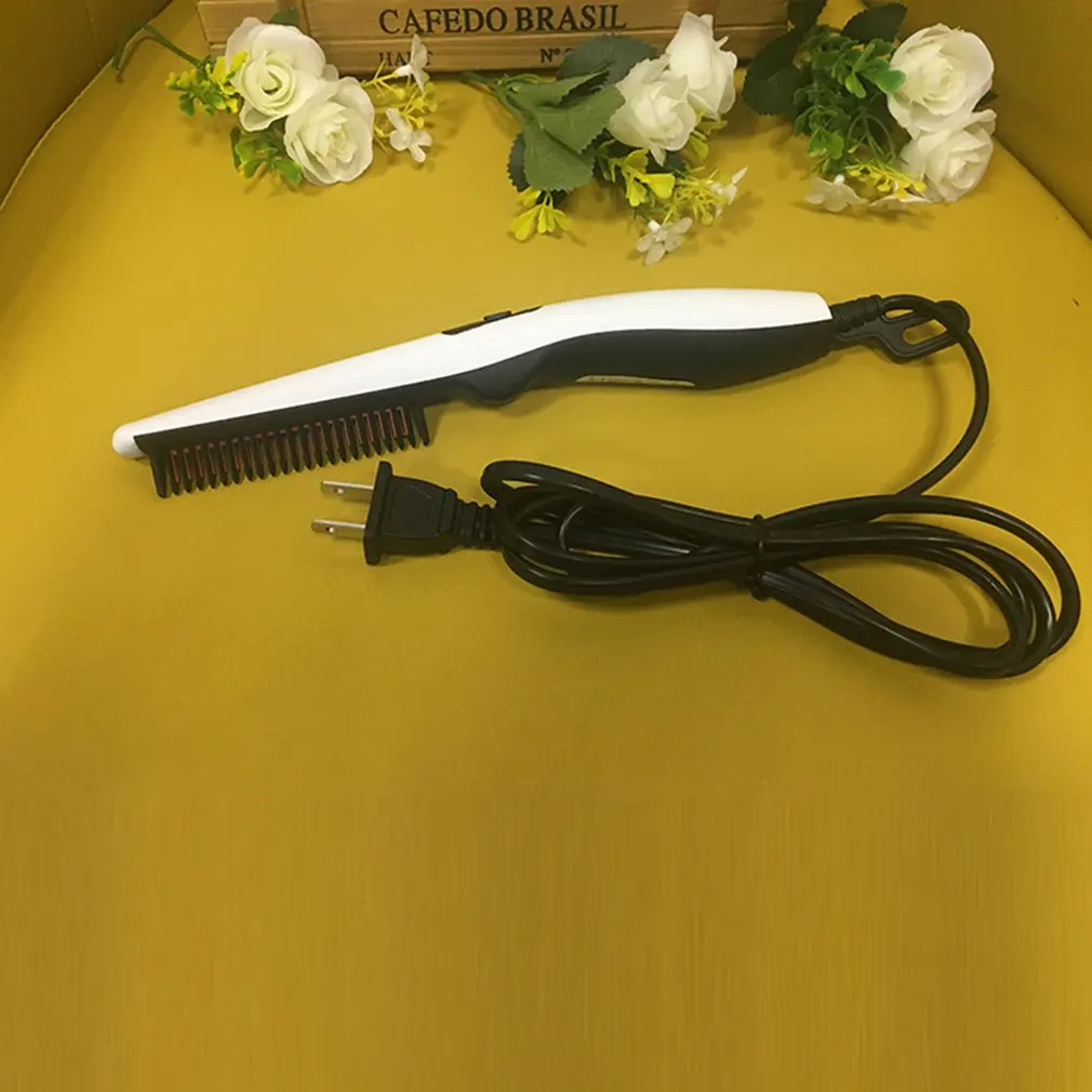 Men Beard Straightener Styler Comb Hair Curling Curler Multifunctional Hair Comb Personal Care Beard Style Comb