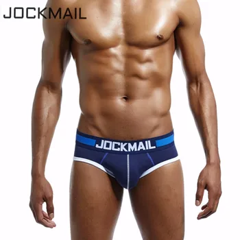 

JOCKMAIL Brand Men Underwear Briefs Cotton Breathable Sexy panties Men Briefs Bikini WJ U Convex Man Underpants Gay Underwear