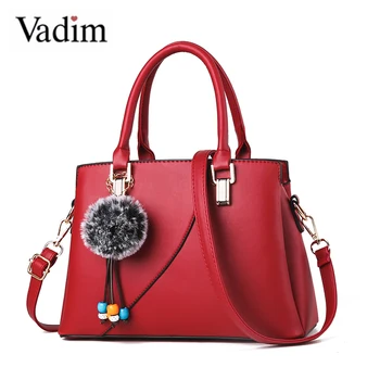

Vadim Patchwork Designer Bucket Bag Women Handbags Tassel Ladies Shoulder Bags Hair Ball Female Messenger Bag Crossbody Bolsos