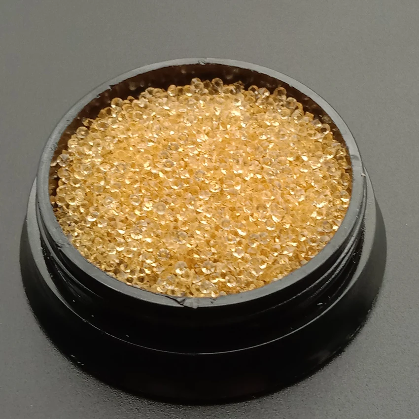 SS2 light yellow 1 коробка/1440 шт стеклянные Хрустальные Стразы для ногтей дизайн ювелирных изделий микро Стразы для 3D украшения для ногтей 1,2 мм - Цвет: SS2 light yellow