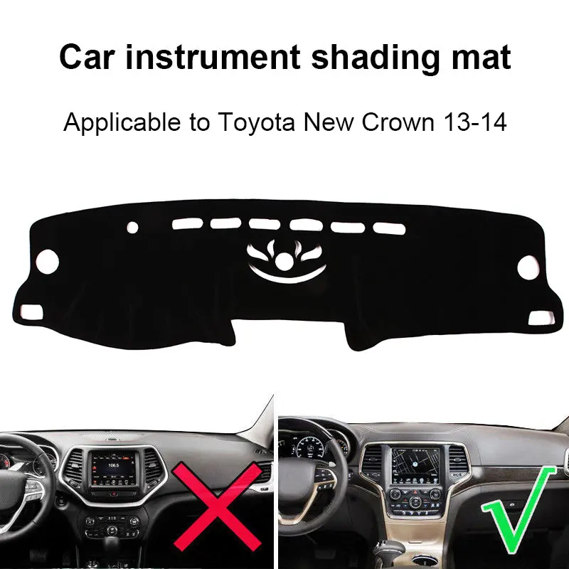 Крышка приборной панели автомобиля тире коврик для Toyota Crown 2013- нескользящий солнцезащитный коврик анти-УФ