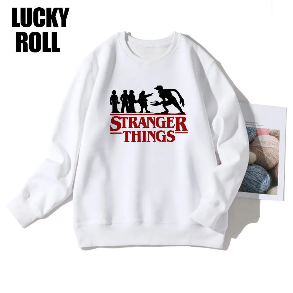 

LUCKYROLL Womens Oversize Hoodie Stranger Things Punk Pullover Y2K Long Sleeve Europe America Stray Kids Soft Girl Style Clothes