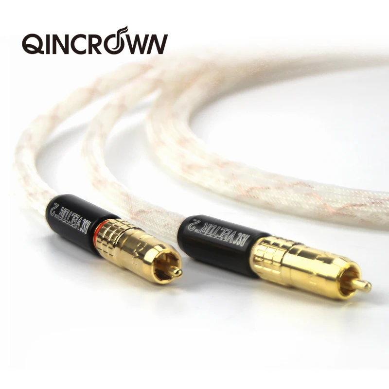 Пара Taralabs RSC vector RCA audio 8 n серебристый кабель для соединения Золотой штекер Hifi |