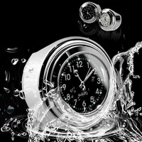 Montre à Quartz en aluminium, horloge lumineuse, support de guidon pour moto, Scooter, vélo, affichage de l'heure étanche, 22mm-25mm 4