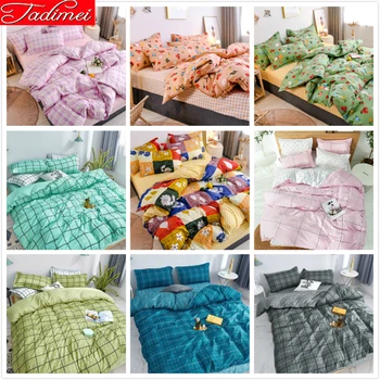 

Adult Child Kids 4pcs Bedding Set Duvet Cover Sheet Pillowcase Single Twin Queen King Size Bed Linen Bedspreads 220x240