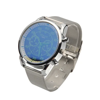

Men Reflective Glass Chronograph Stainless Steel Quartz Watch