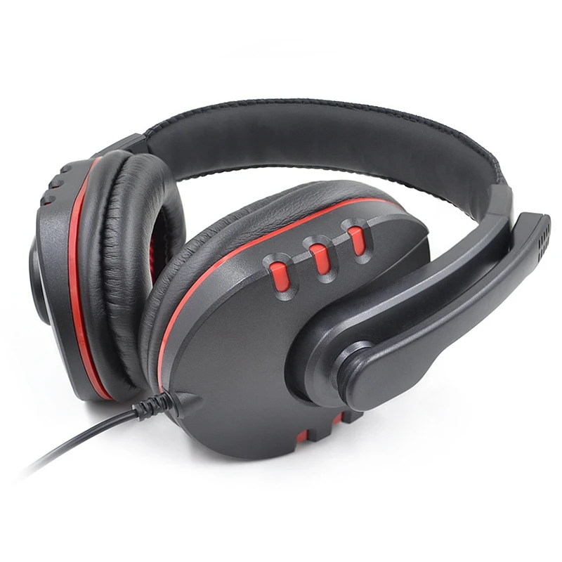 3 5mm Wired Gaming Headset Stereo Surround Headphone for PS4 One with Mic
