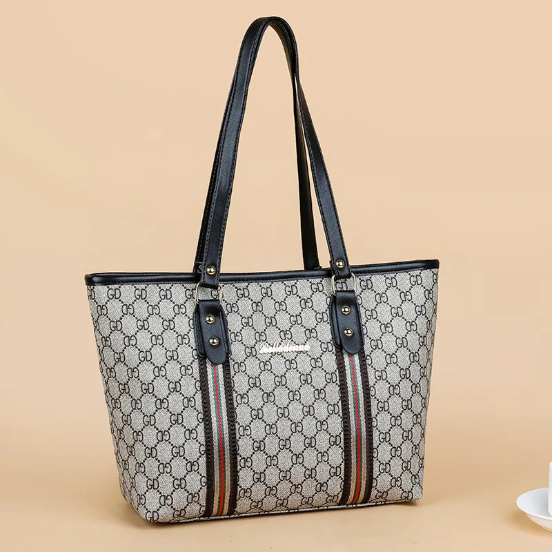 

Europe And America 2019 WOMEN'S Bag Popular Brand Lettered Shoulder Big Bag Handbag Live Hot Selling Tote Bag