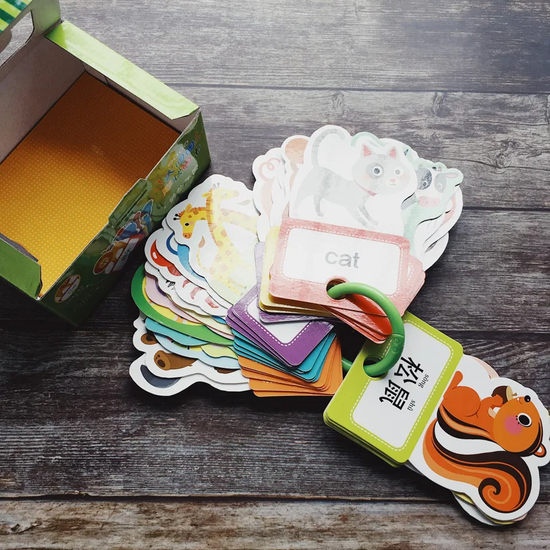 Tipos de Animais do Jardim de Infância Brinquedo à Prova Jogo de Memória Inglês Bebê Palavra Cartão Educação Precoce Aprendizagem Dwaterproof Água Flashcards 30 4 Computers & Electronics