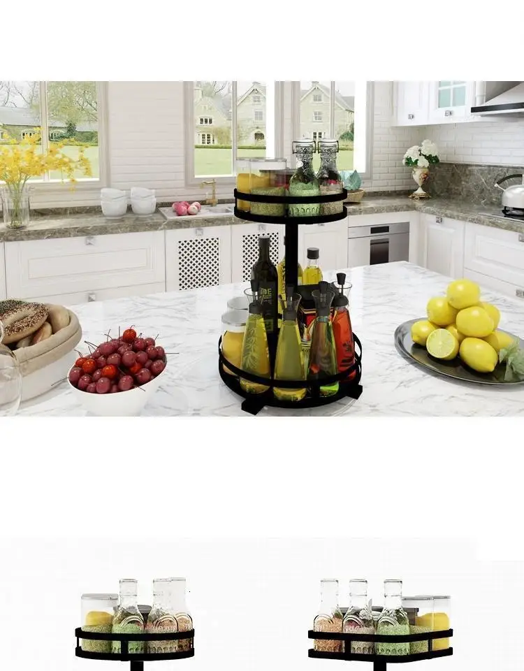Cozinha блюдо-органайзер Cosina Organization принадлежности Almacenamiento Rotate Organizador Cuisine Cocina кухонный стеллаж для хранения
