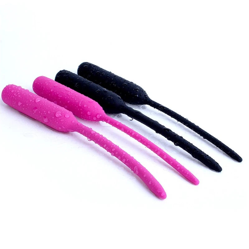 Urethral Vibrator Penis urethral Plug Male Masturbator soft Silicone male Horse Eye Catheter Dilators butt plugs | Красота и здоровье