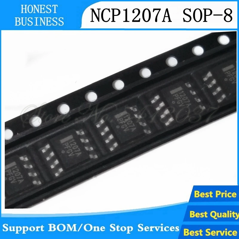 5 шт./лот NCP1207ADR2G NCP1207A NCP1207 1207A шим тока-режим контроллер IC лапками углублением SOP-8
