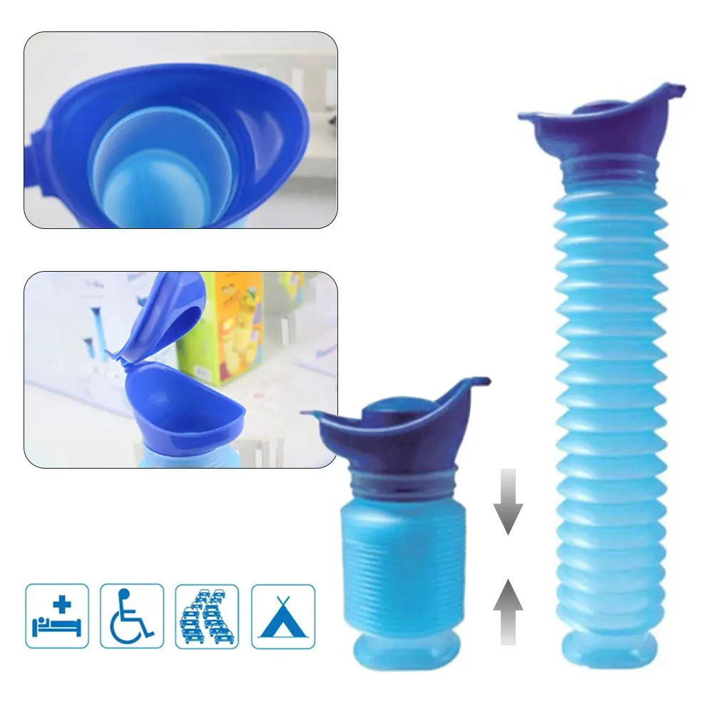 Portáteis de Urinar Extensível à Prova de Derramamento para Viajar ml para Bebê Bolsas Emergência Mulheres Homens Mini Vaso Sanitário Acampamento Reutilizável 750 - 2 Bolsas de urina