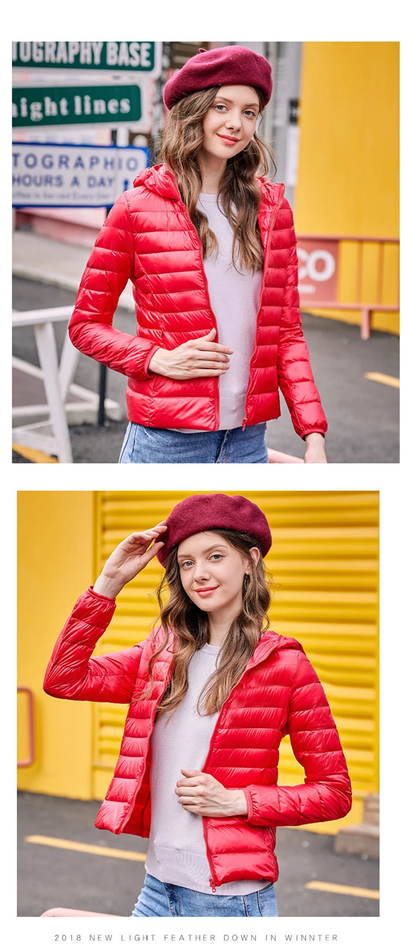 2019 New Hooded Women Jacket Casual Thin Light Ladies Female Jacket Coat Winter Warm with Fur Bomber Jacket Women Clothes (7)