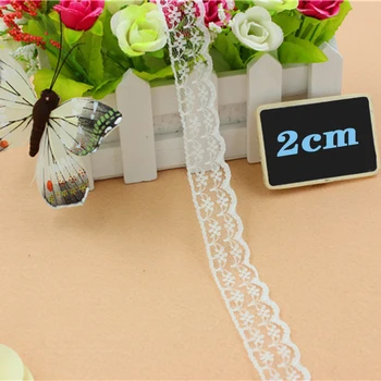 

10 Yards High Quality Beautiful Lace Ribbon Tape 20mm Lace Trim DIY Embroidered For Sewing Decoration lace fabric